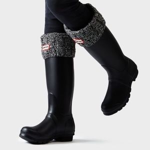 GREEN Hunter Six Stitch Cable Rainboot Socks!